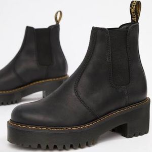 Dr. Martens Rometty Women's Nubuck Leather Platform Chelsea Boots